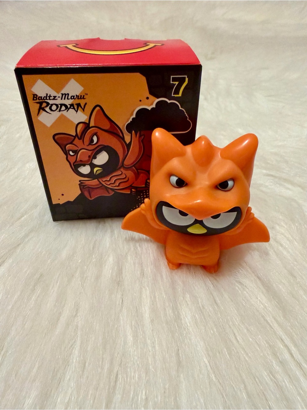 McDonald's Badtz-Maru Rodan Orange Vinyl Figure